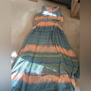 Multicolored Maxi tank dress